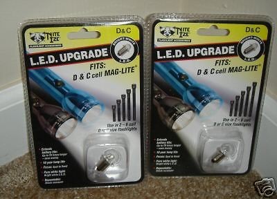   LED UPGRADE BULBS for C and D CELL FLASHLIGHTS LED FLASHLIGHT BULB NEW