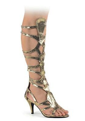 Funtasma GODDESS 12 Snake Skin Pu Egyptian Sandal, 3 1/2 Inch