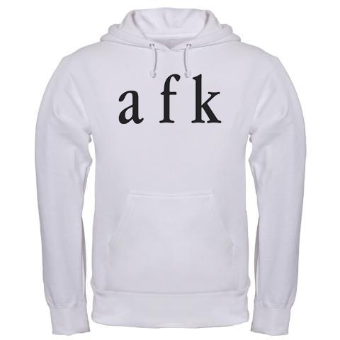 AFK AWAY FROM KEYBOARD GAMER GAMING NERD GEEK WOW FUNNY hoodie hoody