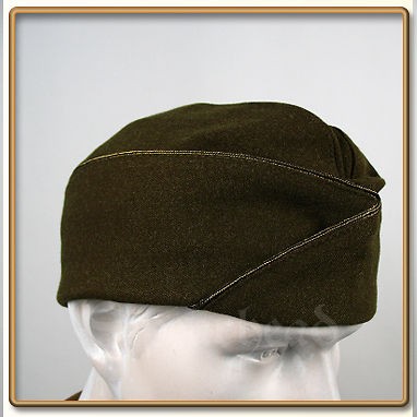 WW2 US Army Officers Standard Issue OD Garrison Cap