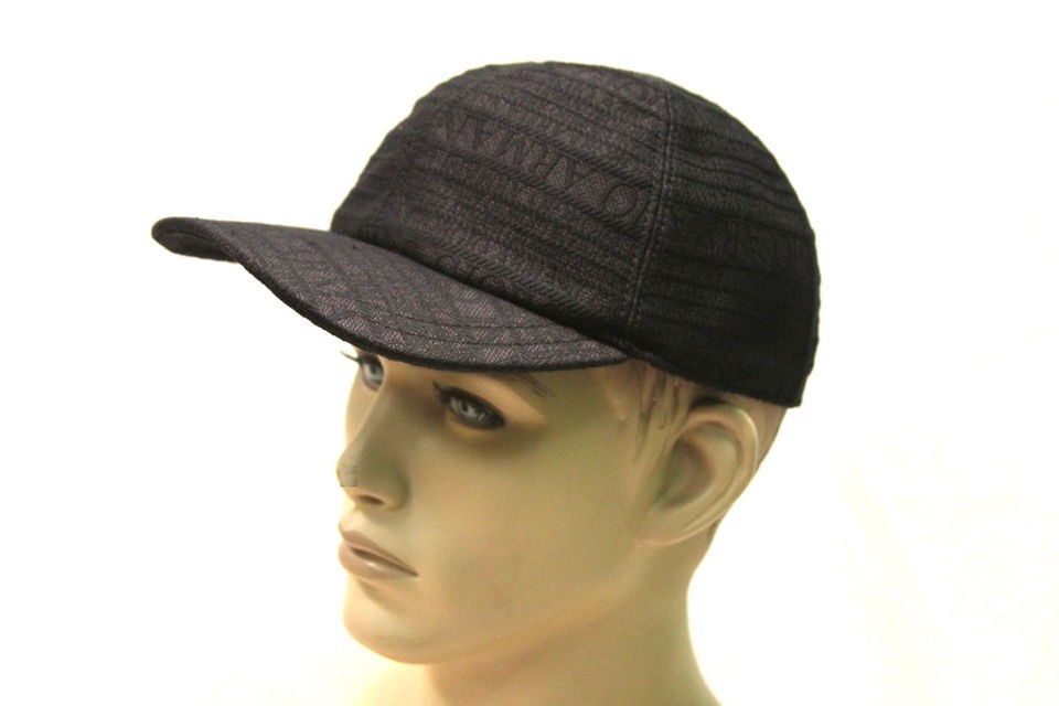 GIORGIO ARMANI Mens Black Baseball Hat 647009 Sz 7 1/2   7 3/8   7 1 