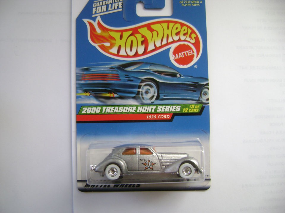 HOT WHEELS 2000 1936 CORD TREASURE HUNT W/WHITEWALLS/R​EAL RIDERS #3 