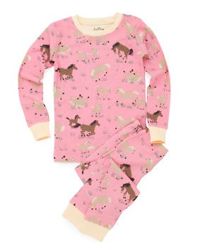 BNWT Girls Kids HATLEY RUNNING HORSES Pyjamas NEW Long John Skinny 