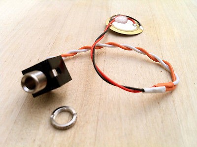 Contact Mic Piezo Pickup with 3.5mm Jack Socket