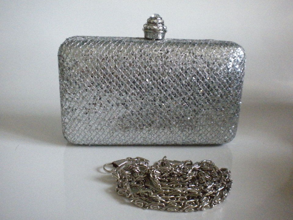 Glitter Crystals Closure EVENING COCKTAIL CLUTCH BAG