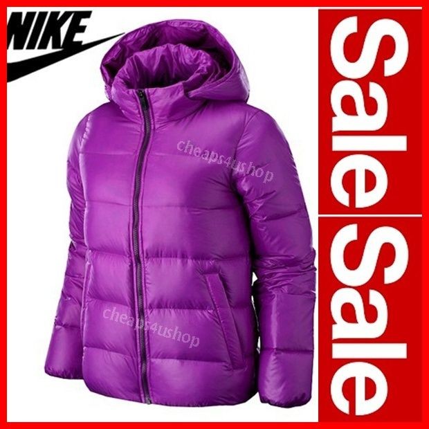 Authentic NIKE=Women Anthem 85%Goose DOWN Winter Hooded Jacket Coat 