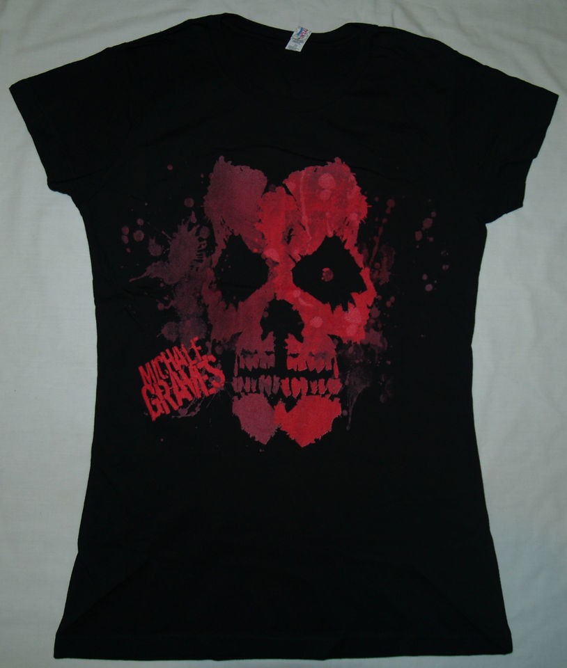 MIchale Graves   Red Skull   Girlie T SHIRT top S M L XL New Official 