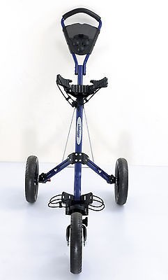   DLX LINKSMAN GOLF X 3 SPEED THREE WHEEL GOLF PUSH PULL GOLF CART NAVY