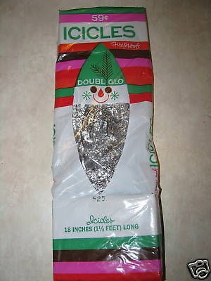 Vintage Icicles Unopened Vintage 69 Lead Doubl Glo RARE