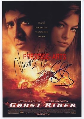 GHOST RIDER AUTOGRAPH MOVIE POSTER PRINT 12X8