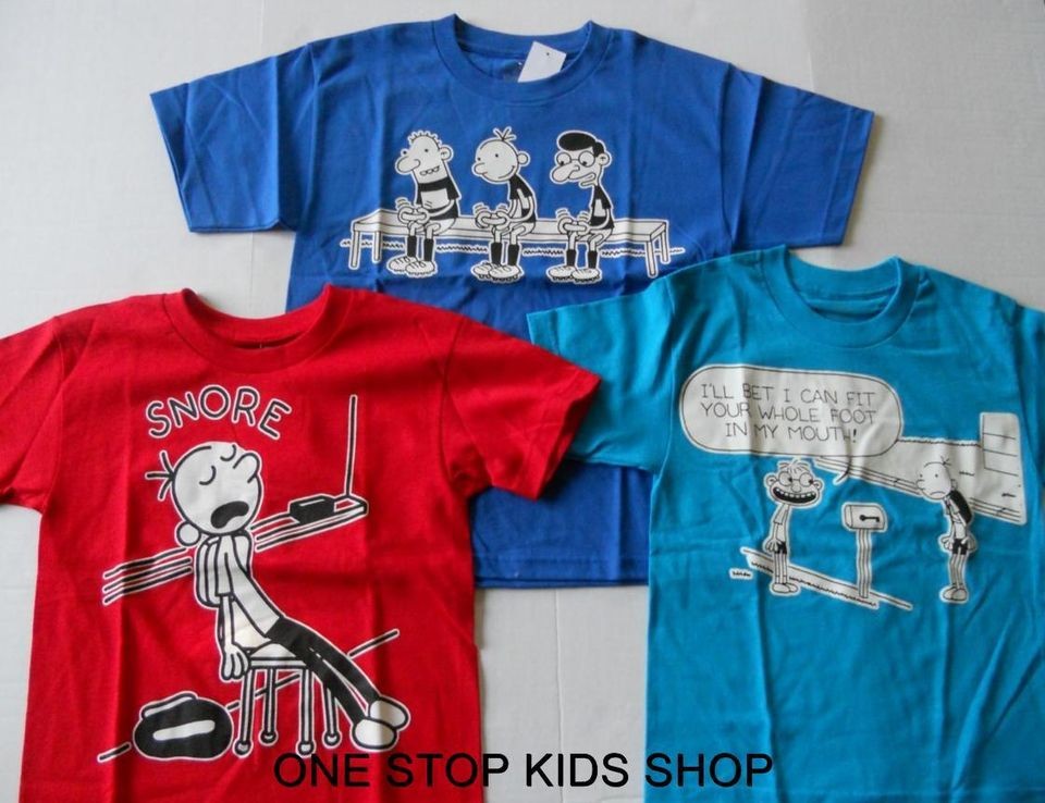 DIARY OF A WIMPY KID Boys 8 10 12 14 16 18 Short Sleeve SHIRT Tee Top