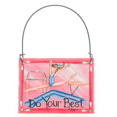 GYMNASTICS SIGN NEW DO YOUR BEST GYMNAST BARS BEAM MAT