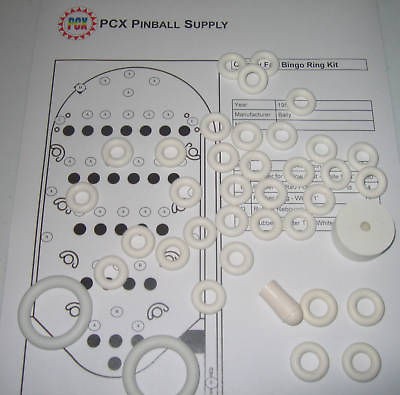 1962 Bally Golden Gate Bingo Rubber Ring Kit