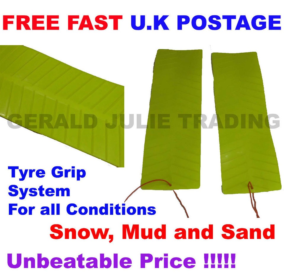 PAIR Car Van Truck Tyre Grip Snow Mud Sand Rescue Escaper Traction 