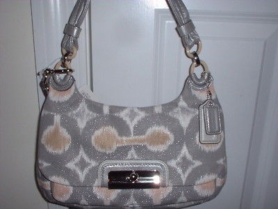 NWT Authentic Coach Kristin OPA Ikat Small Hippie Handbag Purse