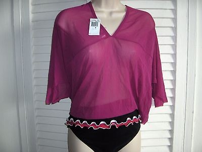   PEA DK. PINK COVER UP MEDIUM  WITH PROFILE  GOTTEX BIKINI BOTTOM*12