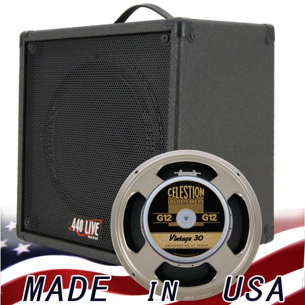 1x12 Guitar Speaker Extension Cabinet W/ 8 Ohms CELESTION VINTAGE 30 