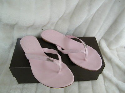 GUCCI SHOES SANDALS BOOTS flats Pastel Flip Flop Blush Pink