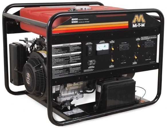 Generator, 8000/6900 Watt, 13.5 Hp Gasoline Subaru OHV Electric Start 