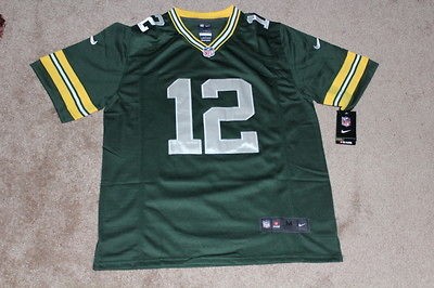   New Nike Aaron Rodgers Green Bay Packers Mens Jersey Medium Size 48