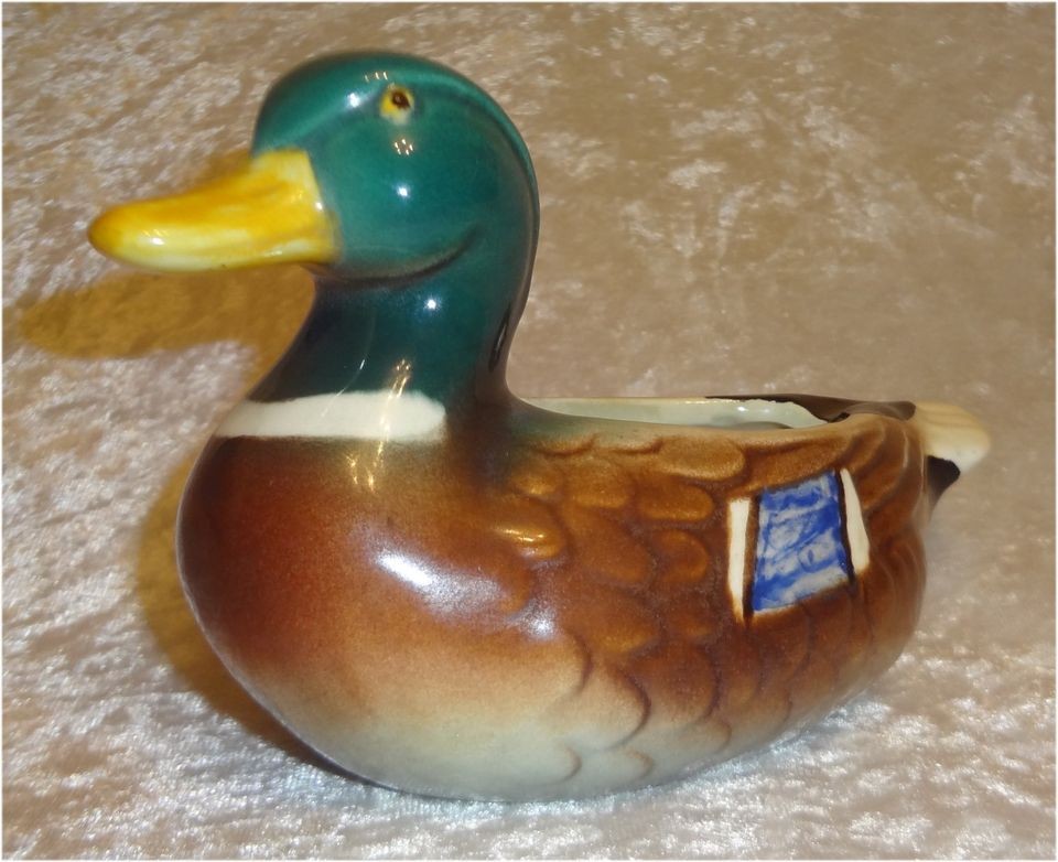 Goebel Mallard Duck Pipe Holder/Germany 1950 Smoker Rack Smoking Stand 