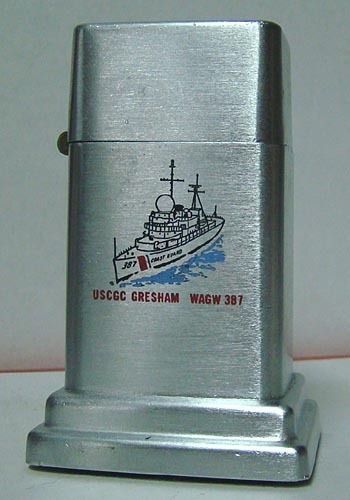 USCGC Gresham (WAGW 387) Zippo 4th Model Barcroft Table Lighter