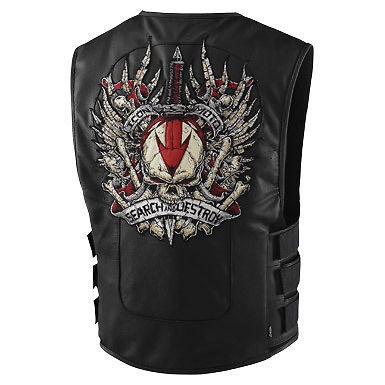 ICON REGULATOR SEARCH & DESTROY BIKER VEST 2X 3X 46 50