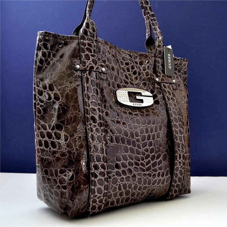 Guess Glow Candy Mocha Brown Handbag Bag Purse