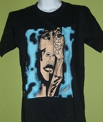 THE HANDS OSWALDO GUAYASAMIN T SHIRT SIZE SMALL BLACK TEXTILE ART 