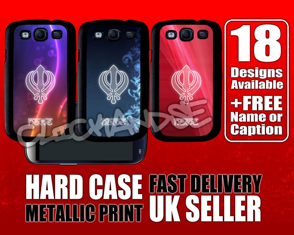   KHALSA Samsung S3 hard case cover custom INDIAN PUNJABI WAHEGURU