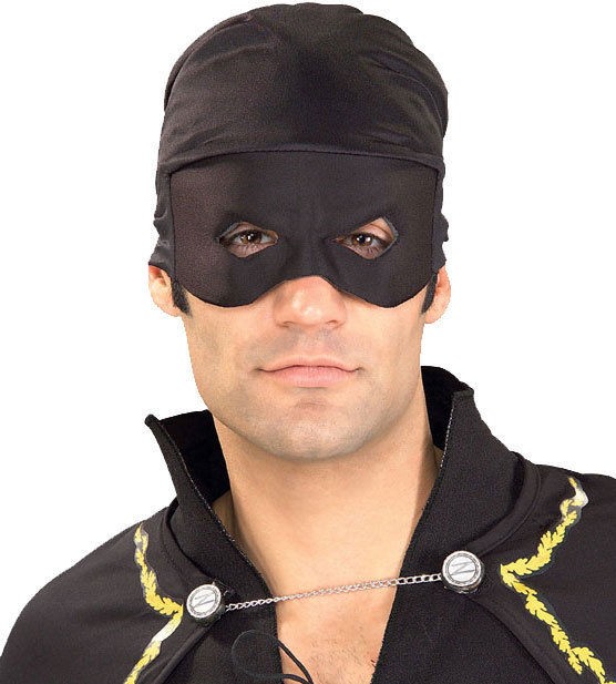 Adult Licensed Zorro Bandana & Mask Mens Costume Set