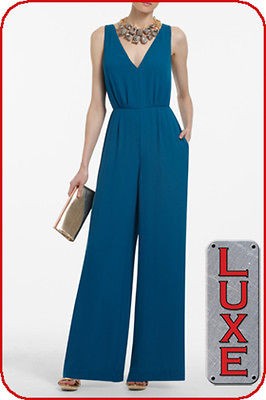 BCBG DEEP AZURE CAMELLIA JUMPSUIT ROMPER DRESS WQR9B847 $228 SZ. M