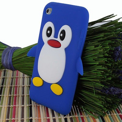   Penguin Silicone Soft Case Cover Skin For Apple iPod Touch 4G 4th Gen