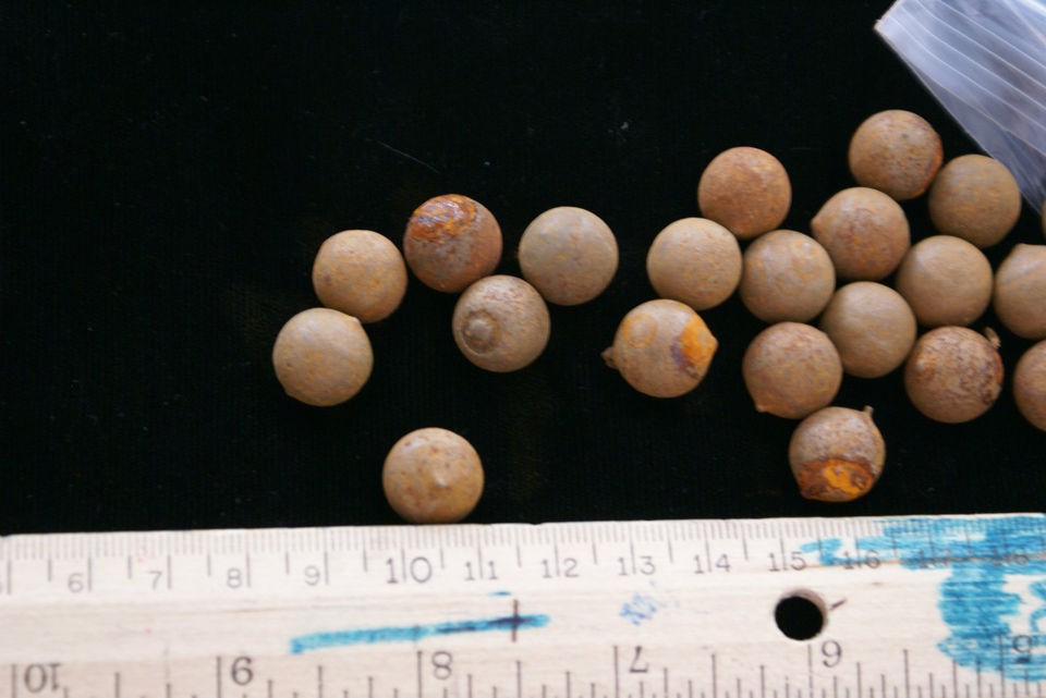 Vintage Lot of 50 Musket Balls Cast Iron