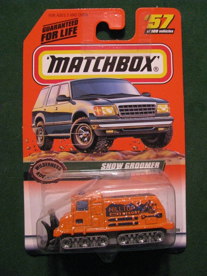 Original Matchbox 99 Series 12 Hilltop Resort Snow Groomer #57 MOC