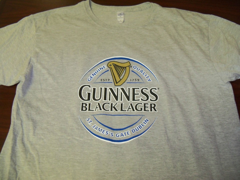   BEER T Shirt Size L GILDAN SOFT STYLE ST JAMESS GATE DUBLIN