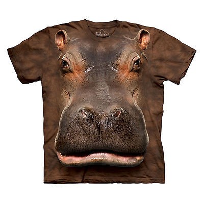 THE MOUNTAIN HIPPO HEAD HIPPOPOTAMUS FACE MANIMALS ADULT SIZE XXL 2XL 