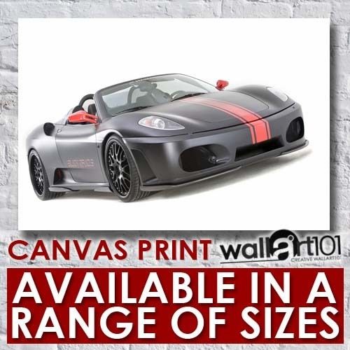 Ferrari F430 Hamann Black Miracle (1) High Quality Framed Canvas Art 