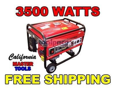 3,500 Watt Generator Watt 3500 Portable 3.5KW Generator Gasoline 