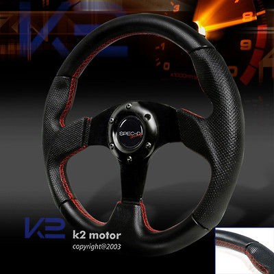 HONDA ACCORD PRELUDE REAL LEATHER STEERING WHEEL 320MM (Fits 2000 