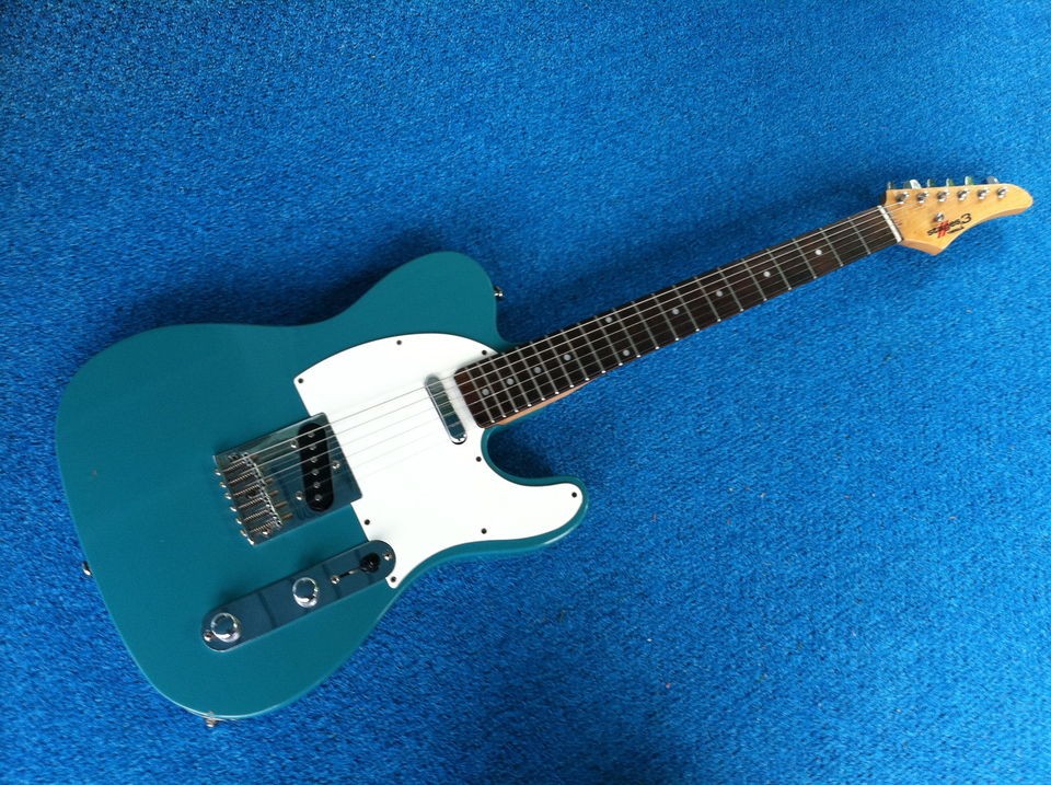 Stage 3 Samick Tele Turquoise Great Shape Surfin USA  Korean 