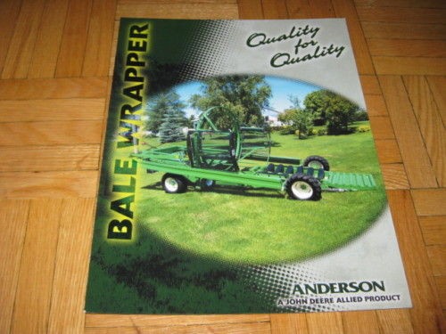 Anderson Bale Wrapper Sales Brochure John Deere