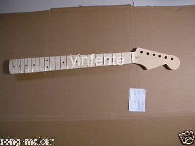 pcs New Unfinished electric guitar Neck Solid wood truss rod #9F