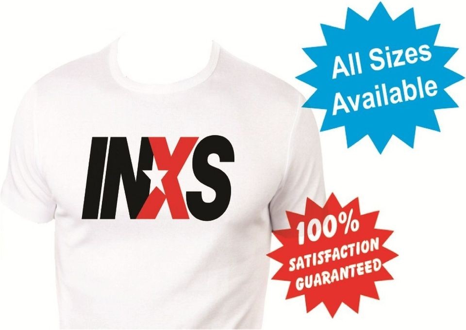 inxs womans T Shirt New White Custom Print Tee