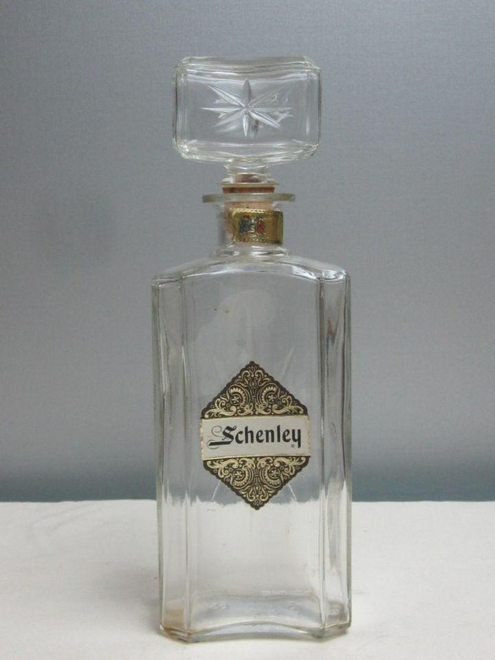 Vintage Schenley Reserve Whiskey Starlight Decanter Collectible Liquor 