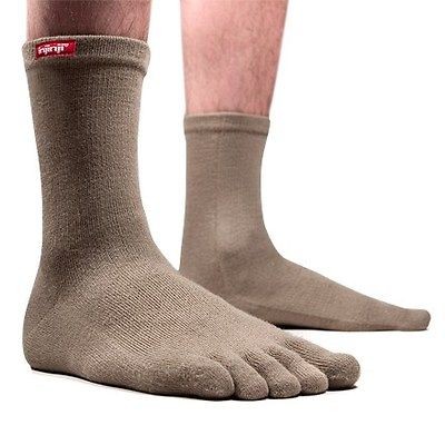 Injinji Tetratsock Performance Serie Crew Toe Sock SAND Small Large