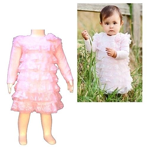   Biscotti Infant Portrait in Lace Boutique Dress (By Kate Mack) 9M 2T