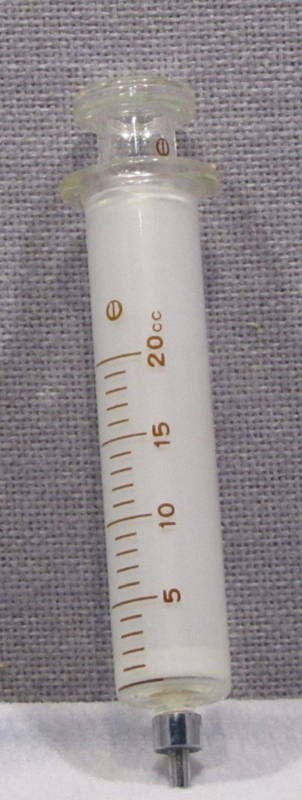 Standard Interchangeabl​e Glass 20cc Syringe VINTAGE