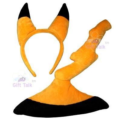 Pokemon Pikachu Ear Tail Set Hair Clip Cosplay Costumes