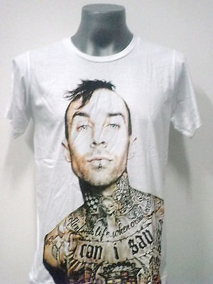 TATTOO TRAVIS BARKER T SHIRT WHITE SIZE Large